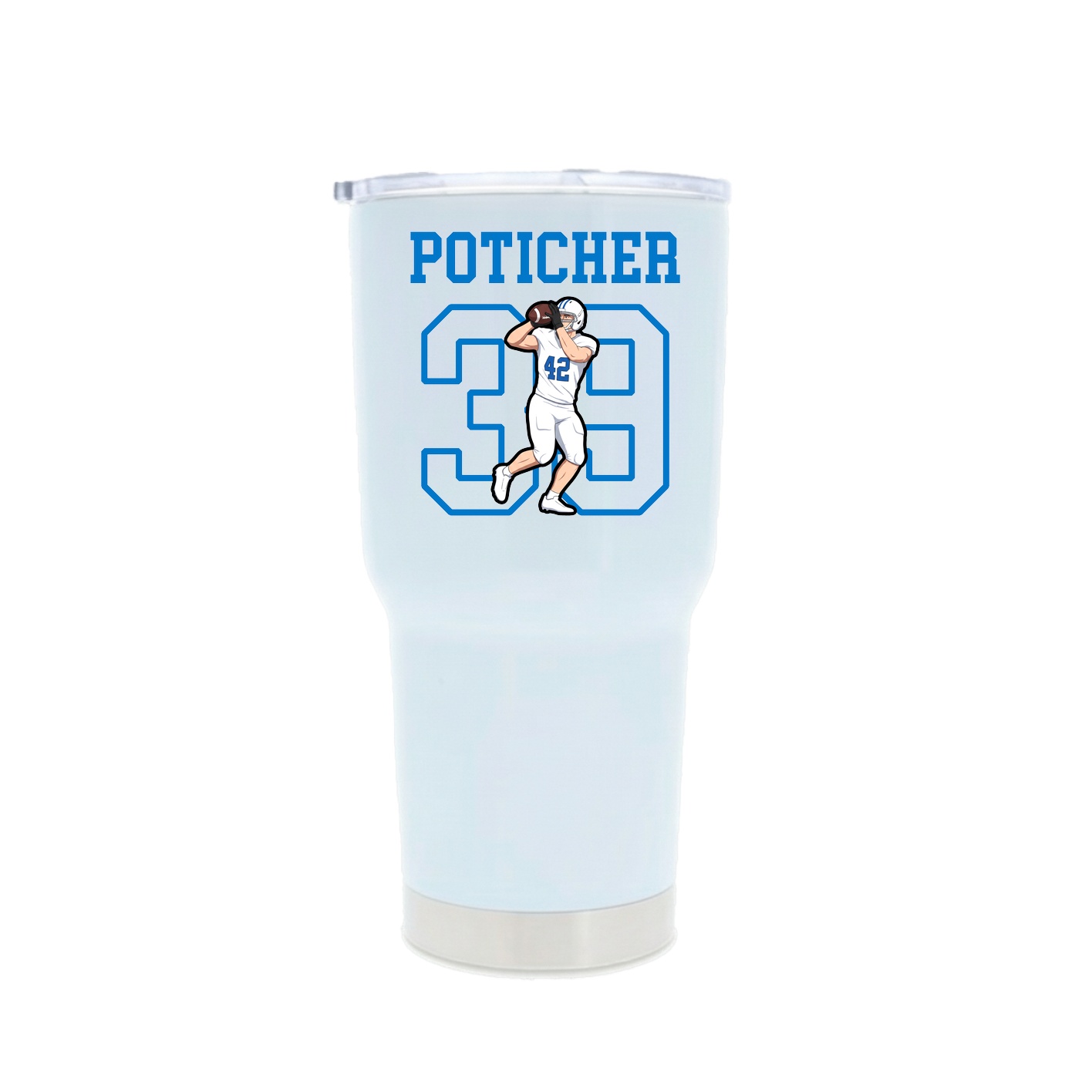 30oz Stainless Steel Tumbler — Shirsey in White