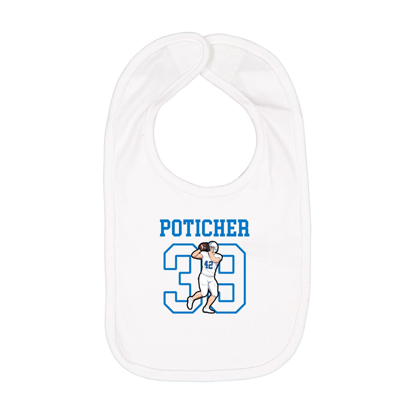 Infant Bib — Shirsey in White
