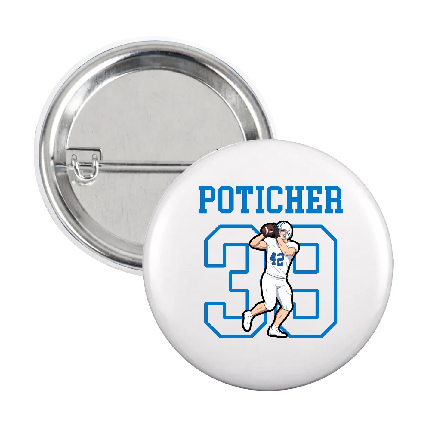 Game Day Button — Shirsey in White