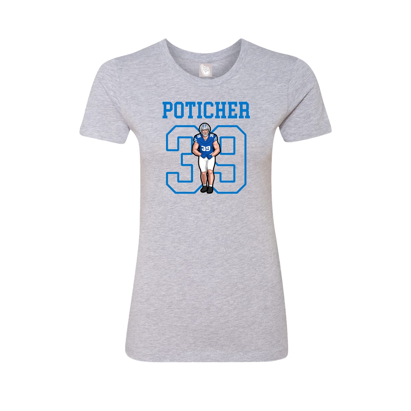Fitted Women's Tee — Shirsey in Grey