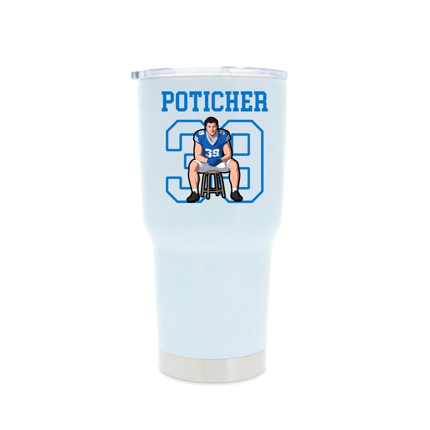 30oz Stainless Steel Tumbler — Shirsey in White