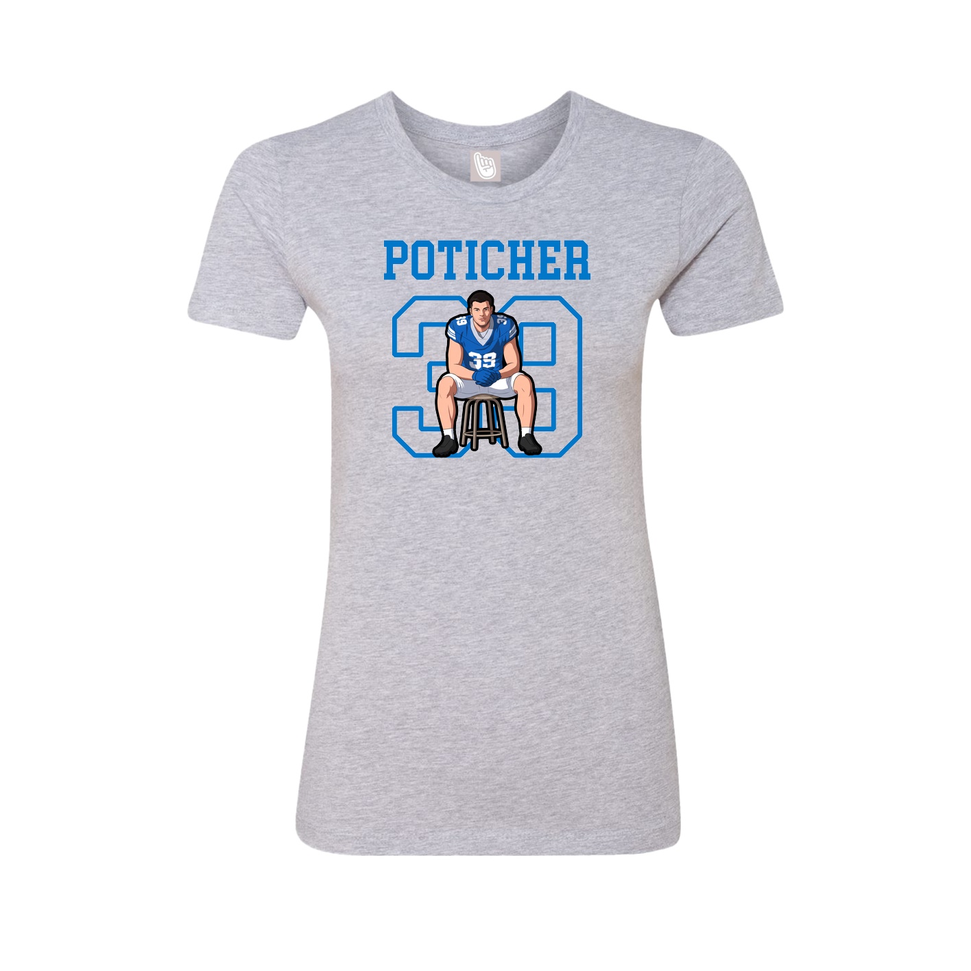 Fitted Women's Tee — Shirsey in Grey