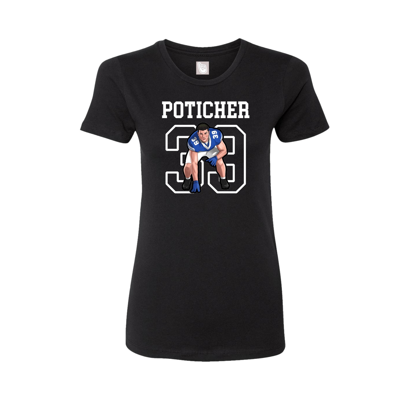 Fitted Women's Tee — Shirsey in Black