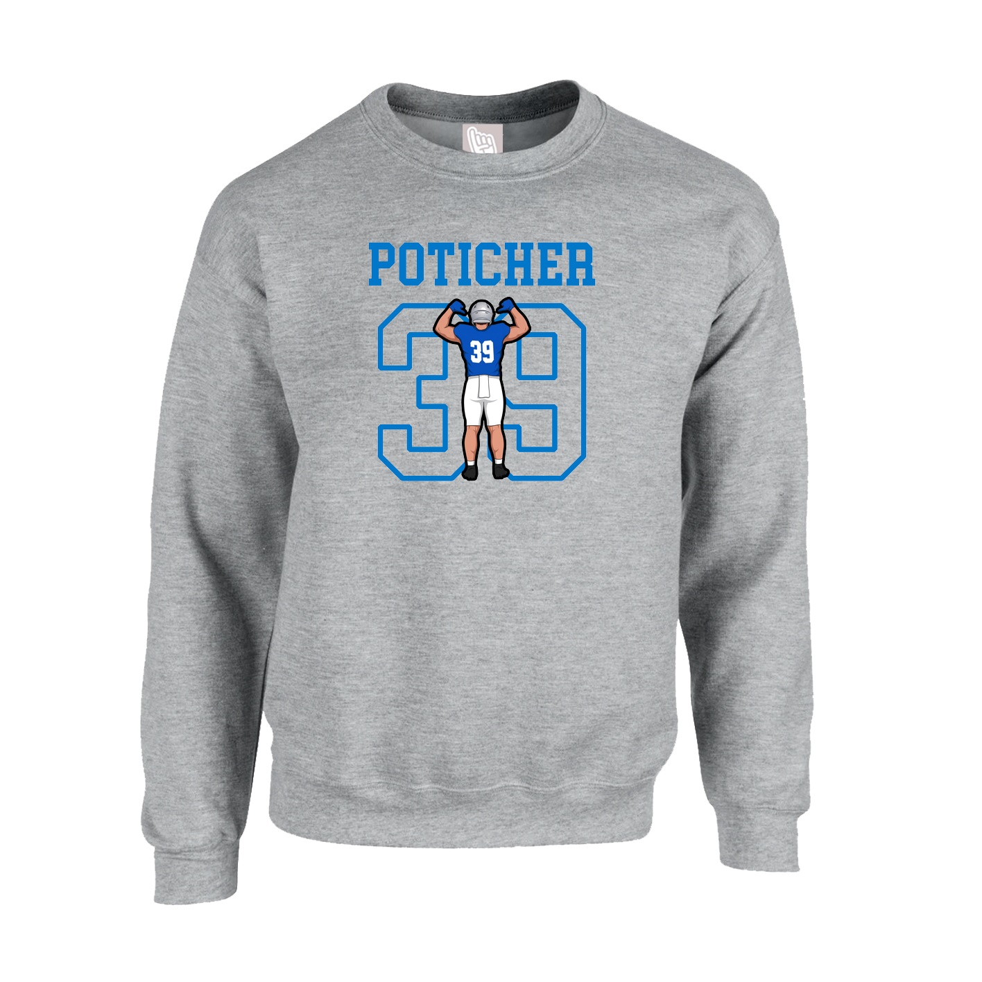Fleece Crew — Shirsey in Grey