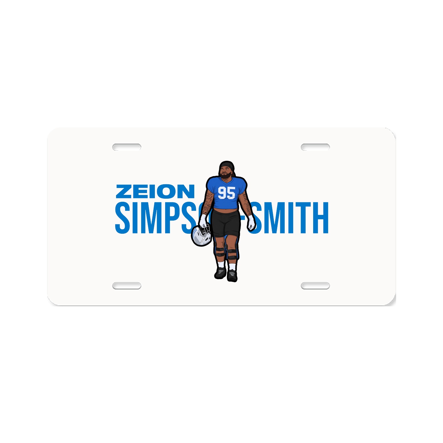 License Plate — Player Name in Classic