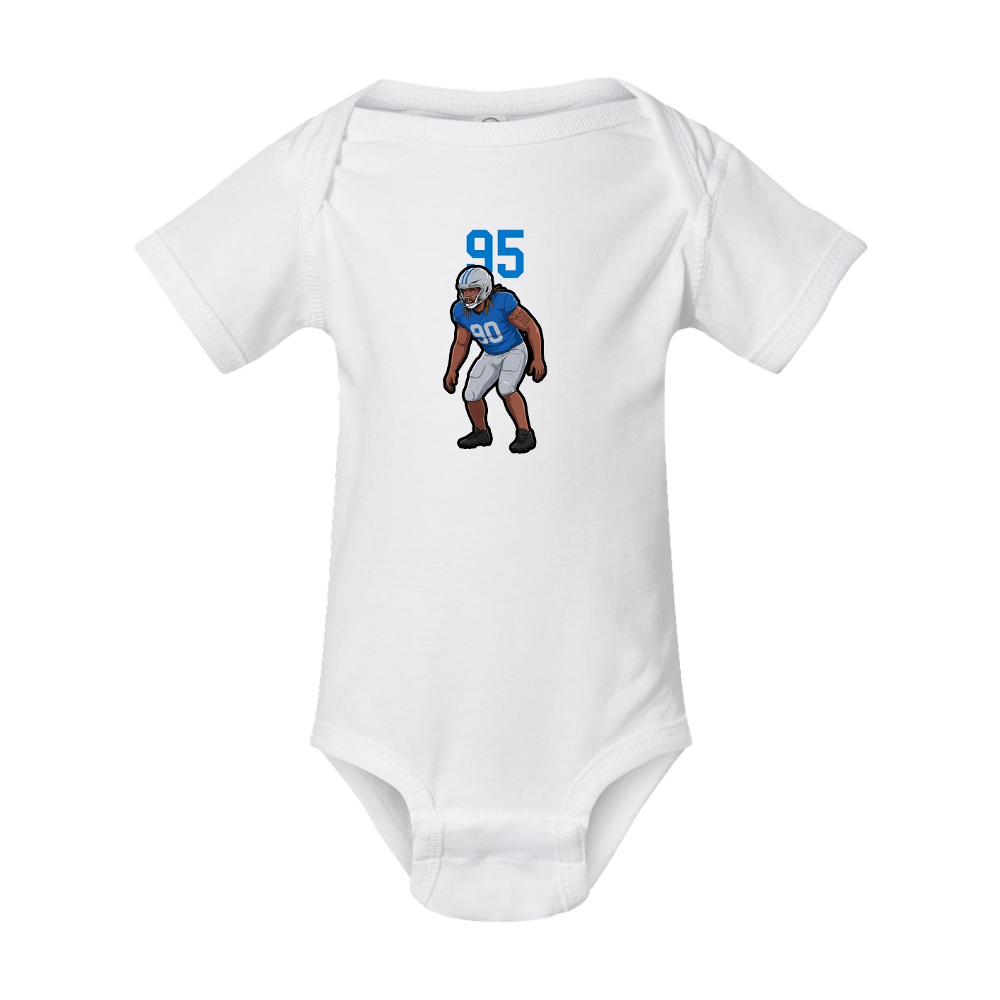Baby Onesie — Number Top in White