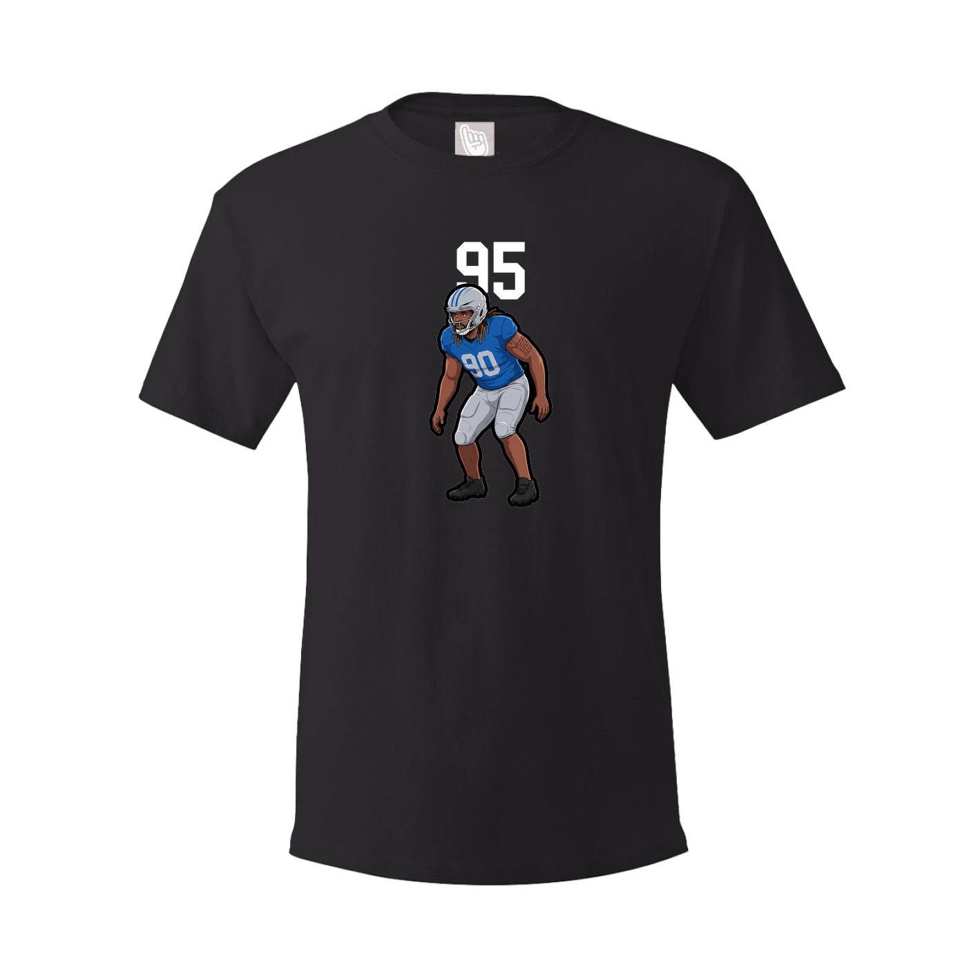 Youth Tee — Number Top in Black