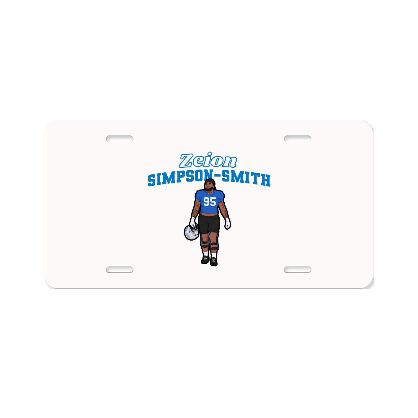 License Plate — Name Arch in Classic