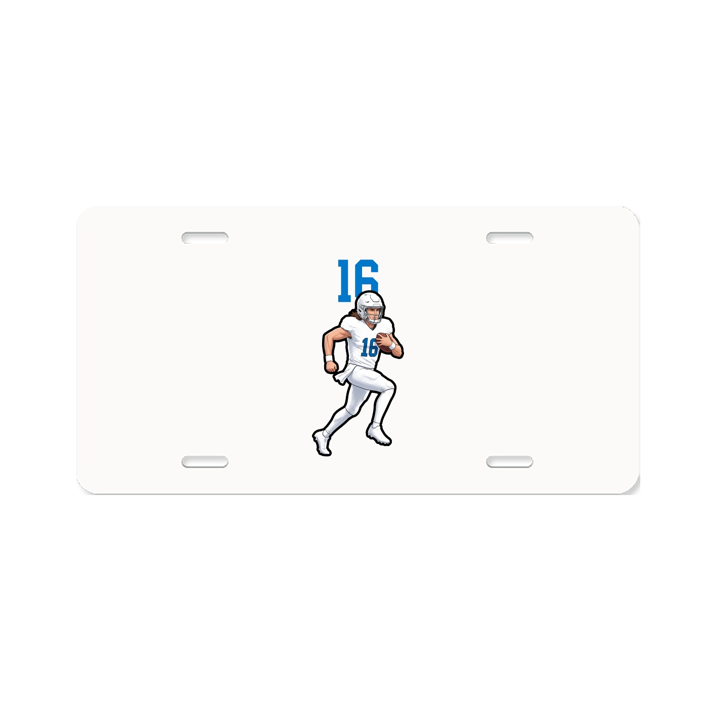 License Plate — Number Top in Classic