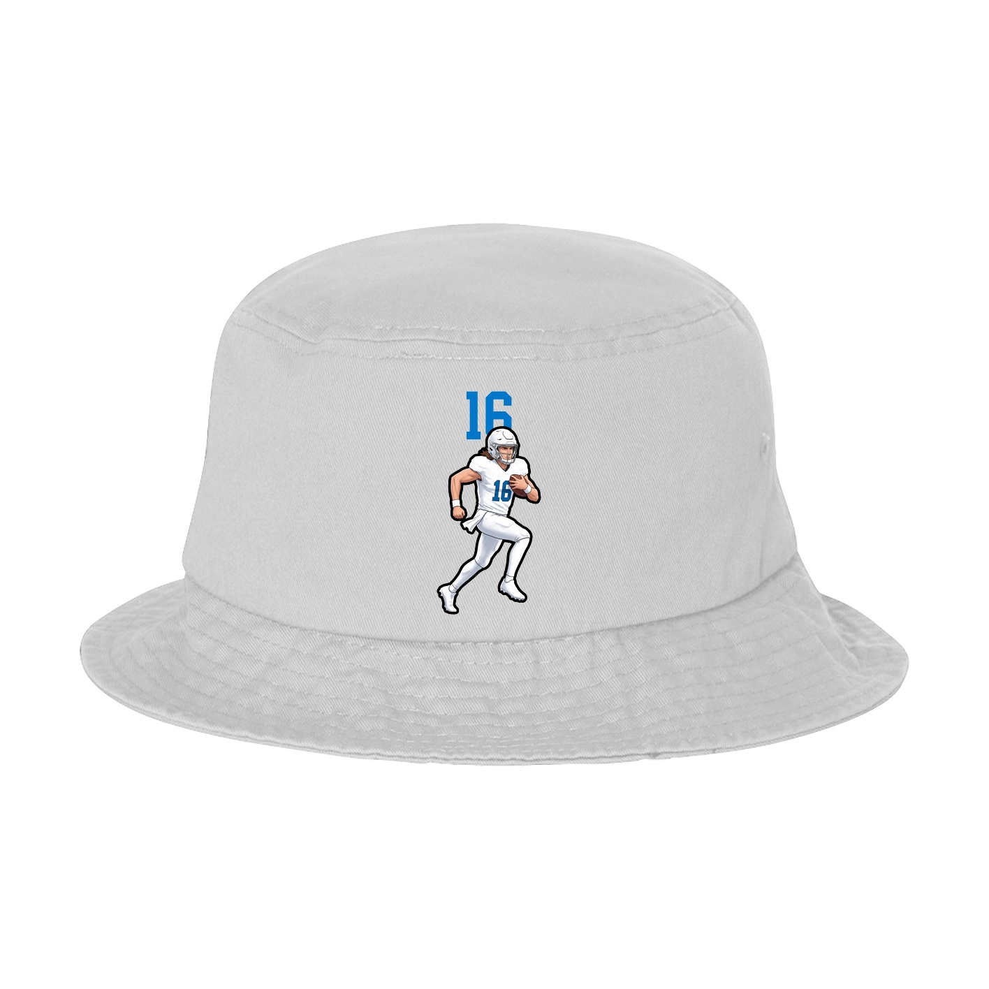 Bucket Cap — Number Top in White
