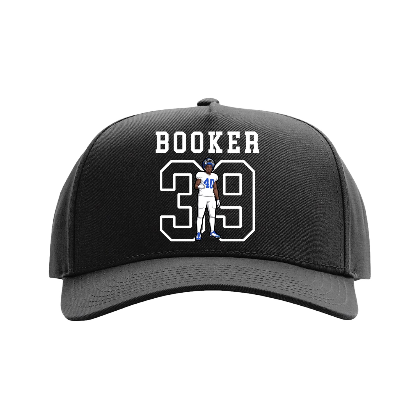 Full Fabric Five-Panel Champ Cap — Shirsey in Black