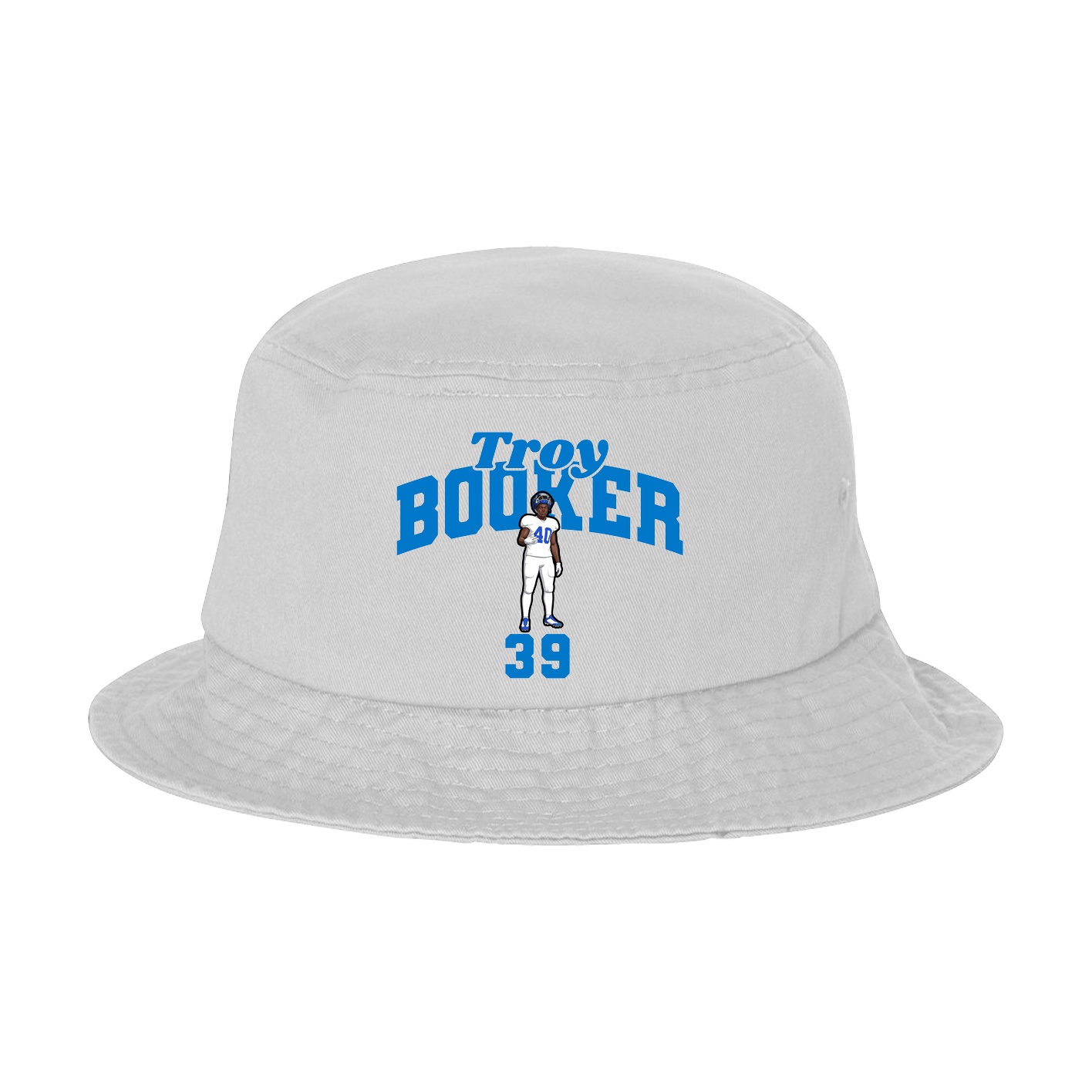Bucket Cap — Signature Arch in White