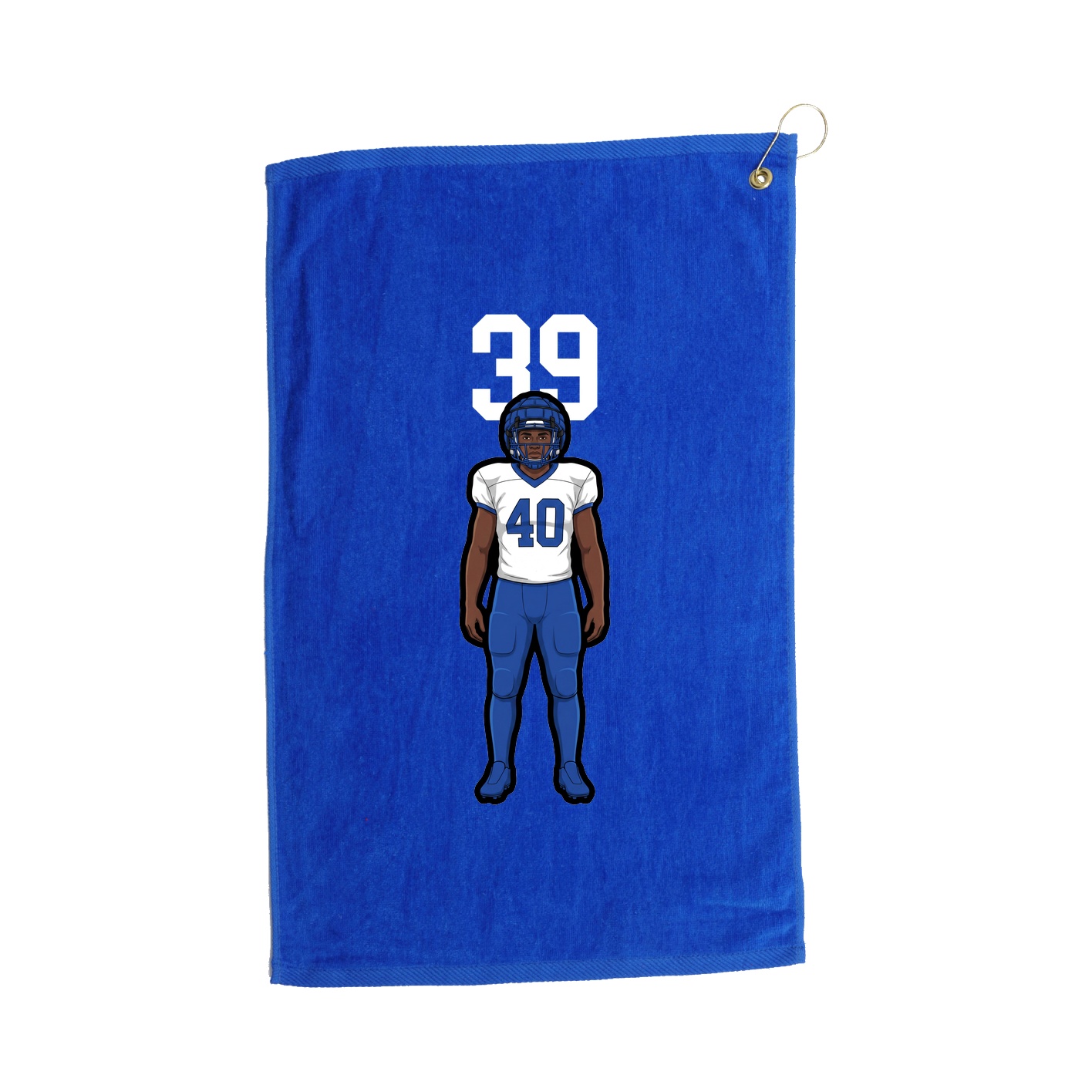 Golf Towel — Number Top in Royal