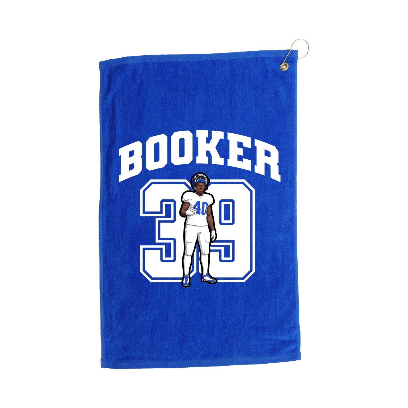 Golf Towel — Number in Royal