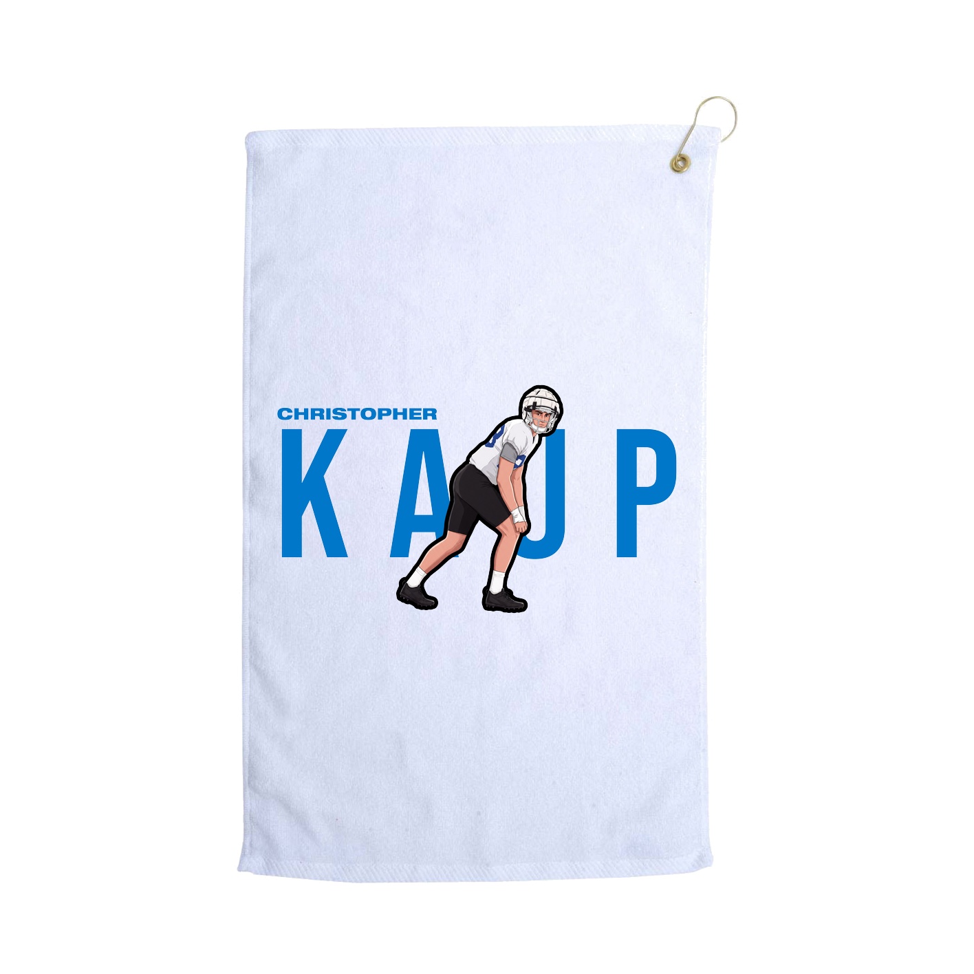 Golf Towel — Player Name in White