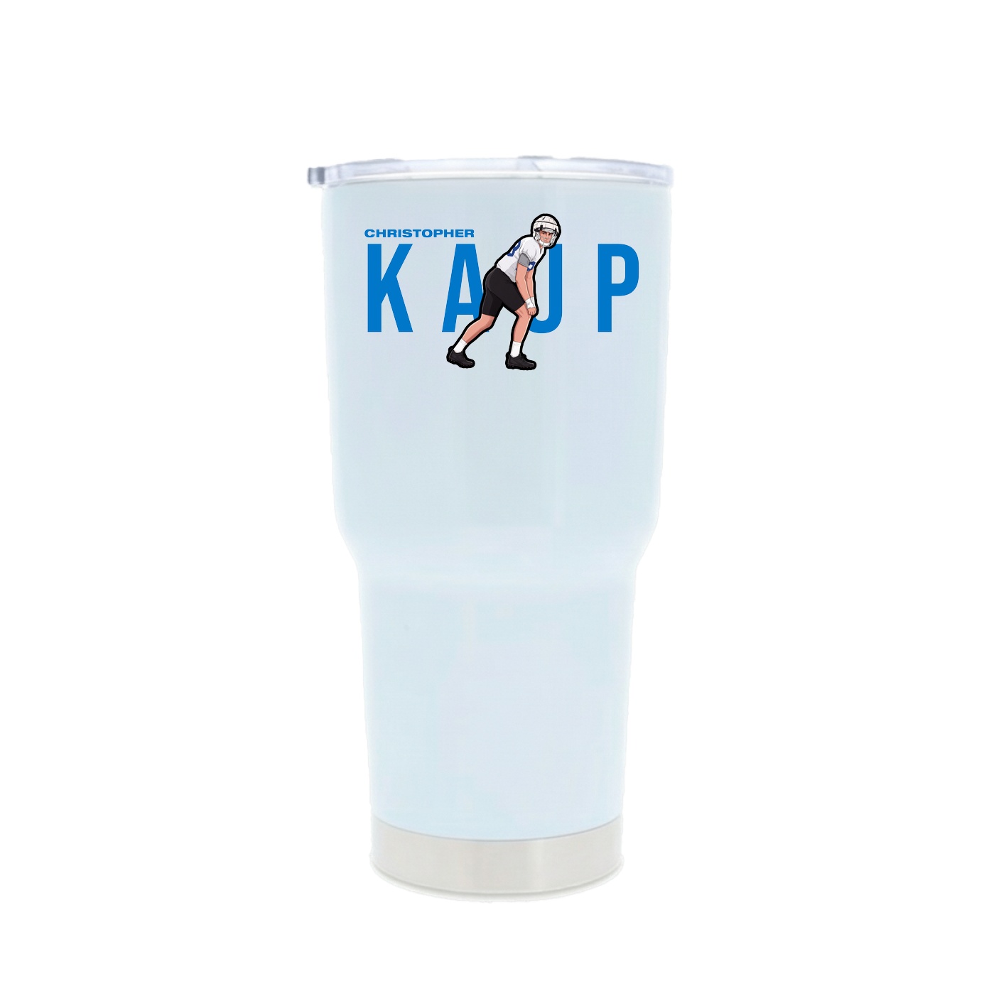 30oz Stainless Steel Tumbler — Player Name in White