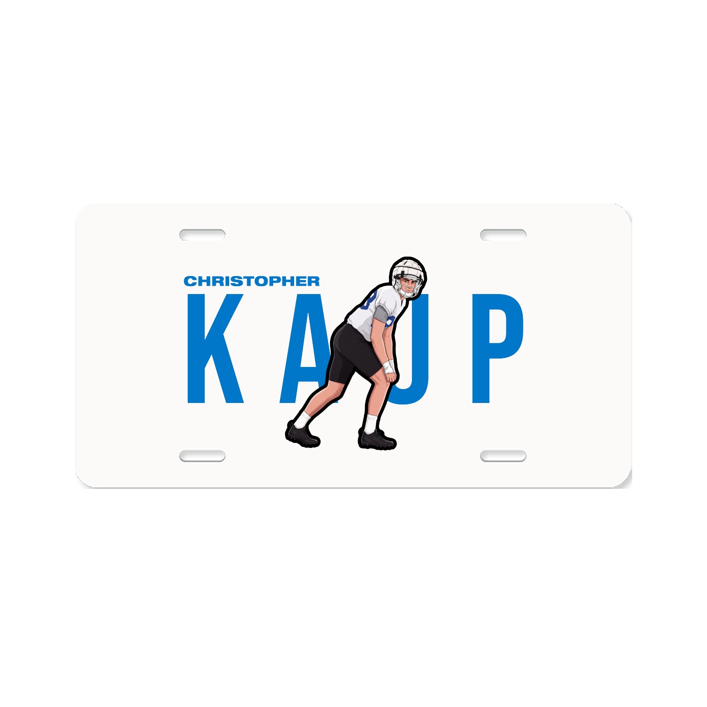 License Plate — Player Name in Classic