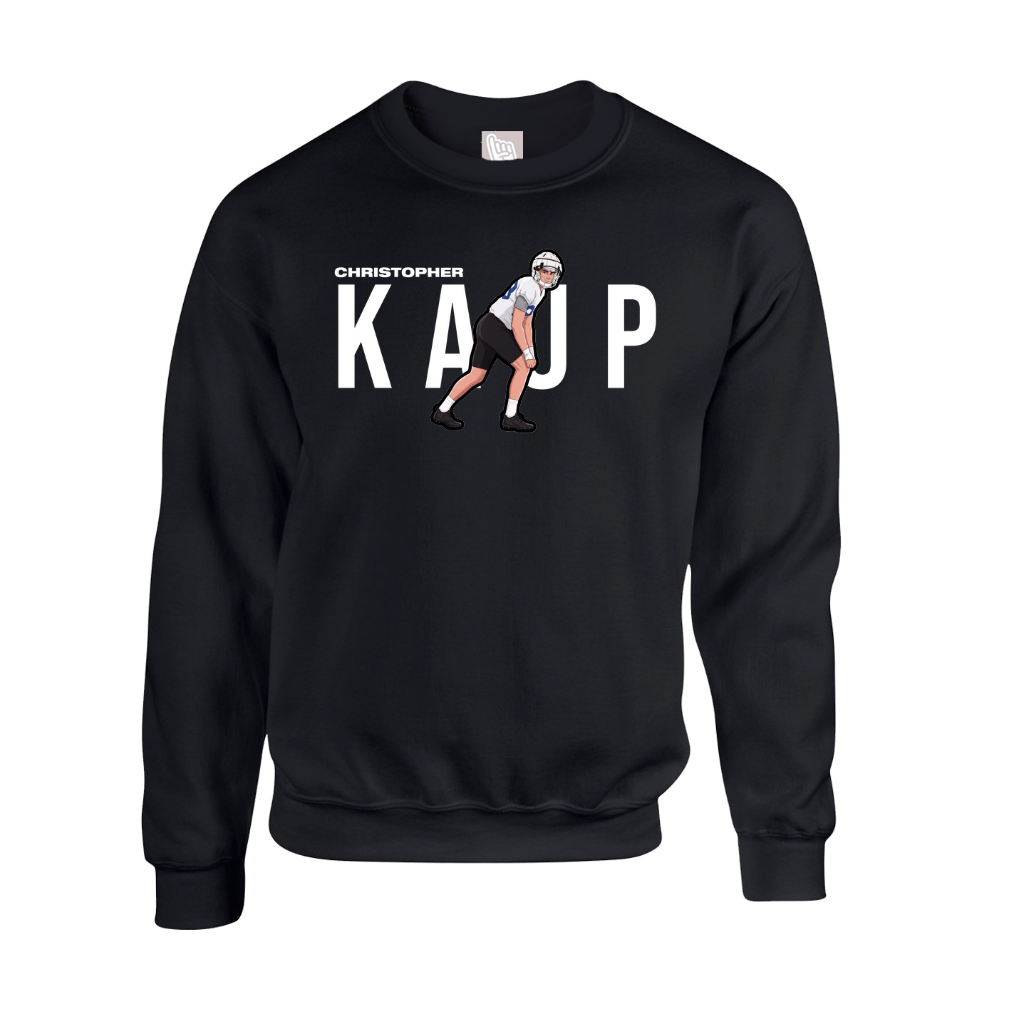 Fleece Crew — Player Name in Black