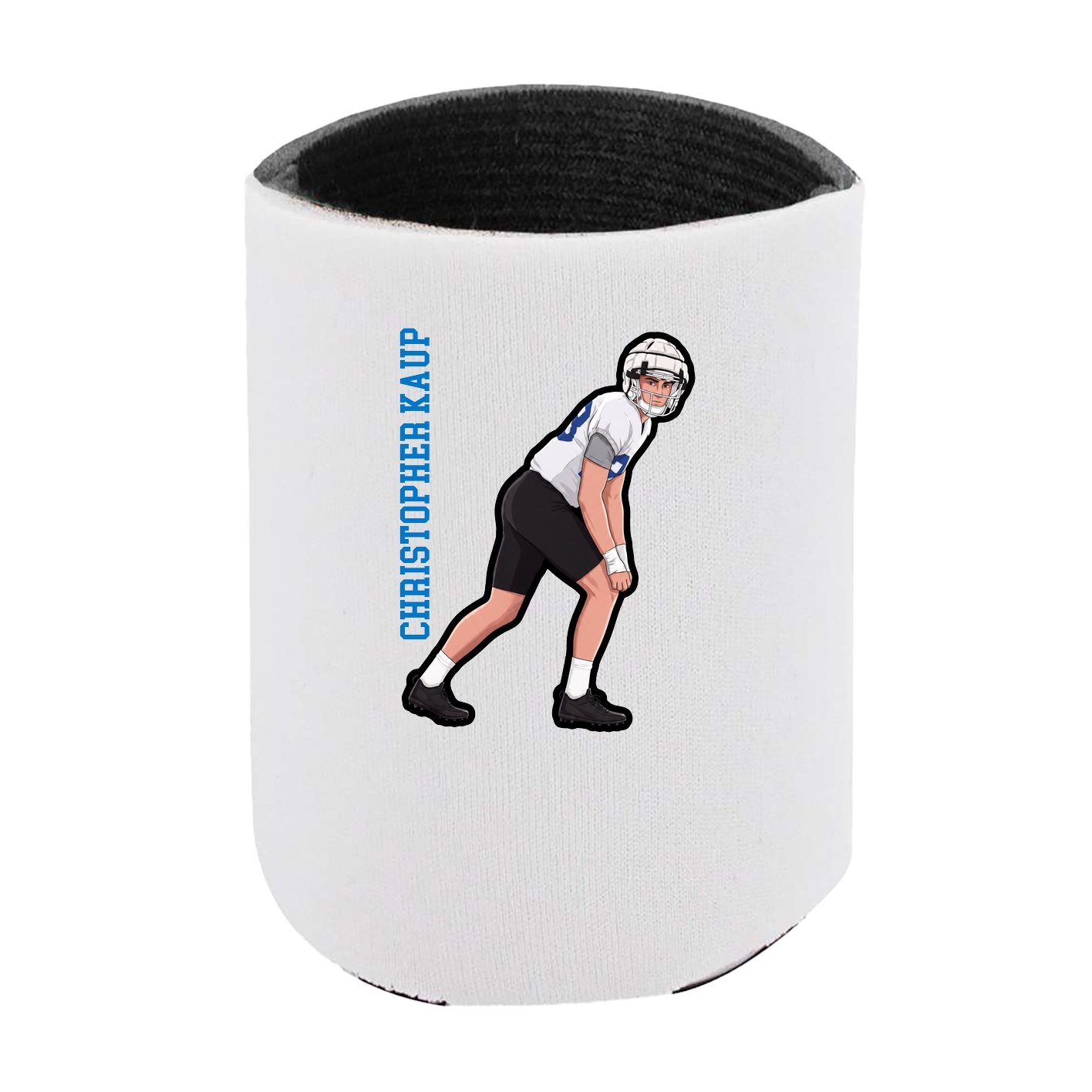 Can Holder — Name Vertical in White