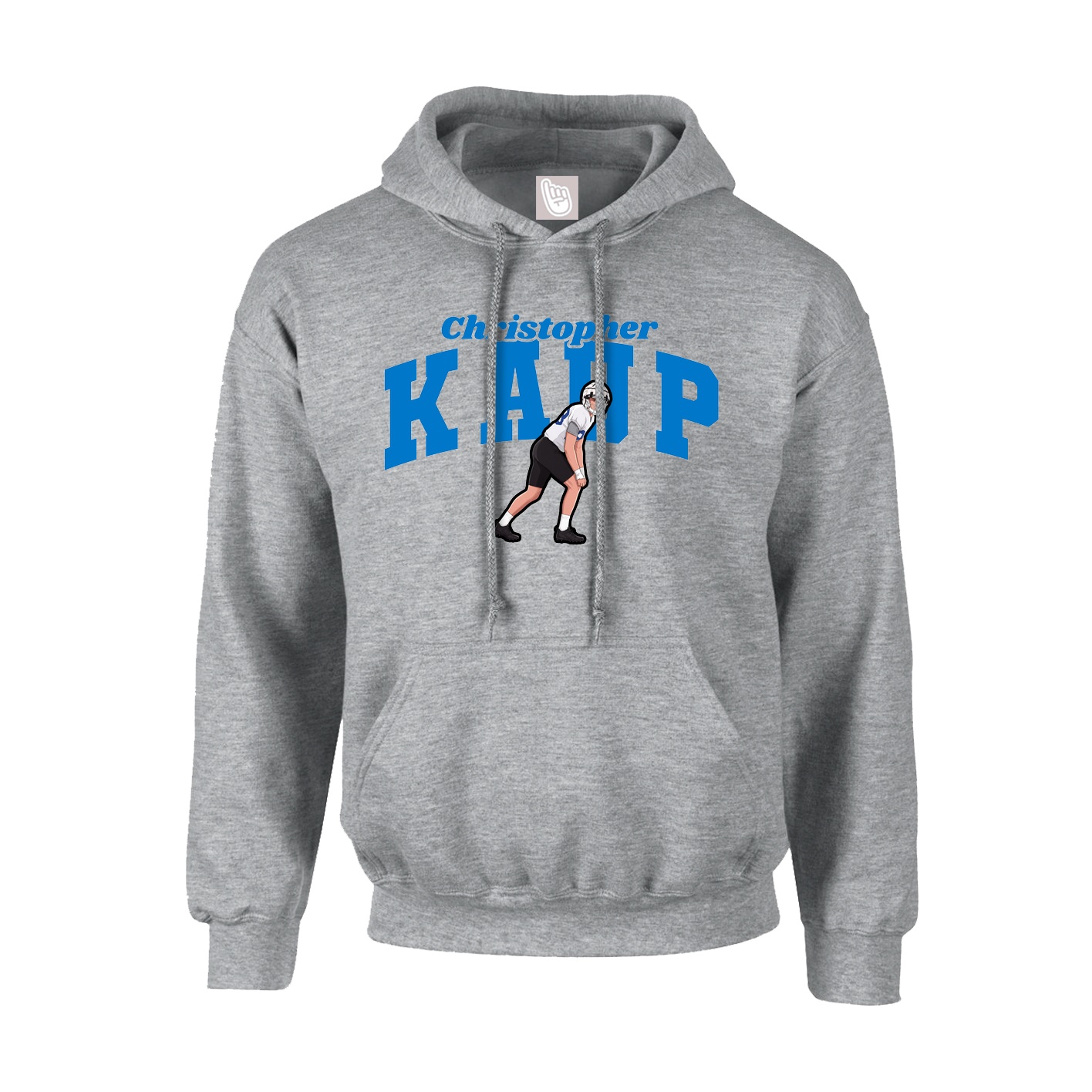 Youth Hoodie — Signature Arch in Grey