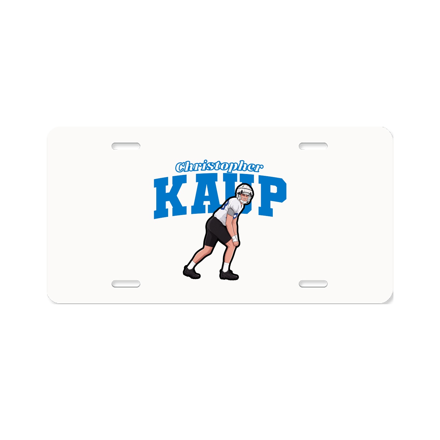 License Plate — Name Arch in Classic