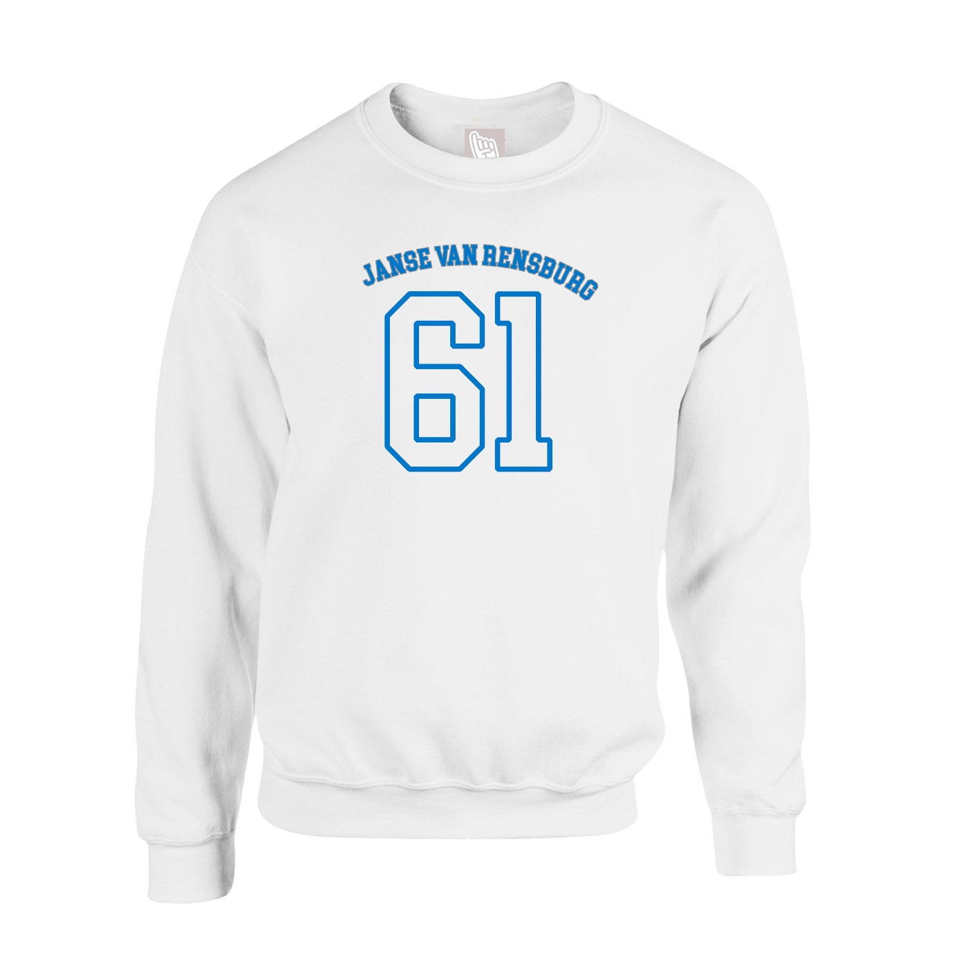 Fleece Crew — Shirsey Arch in White