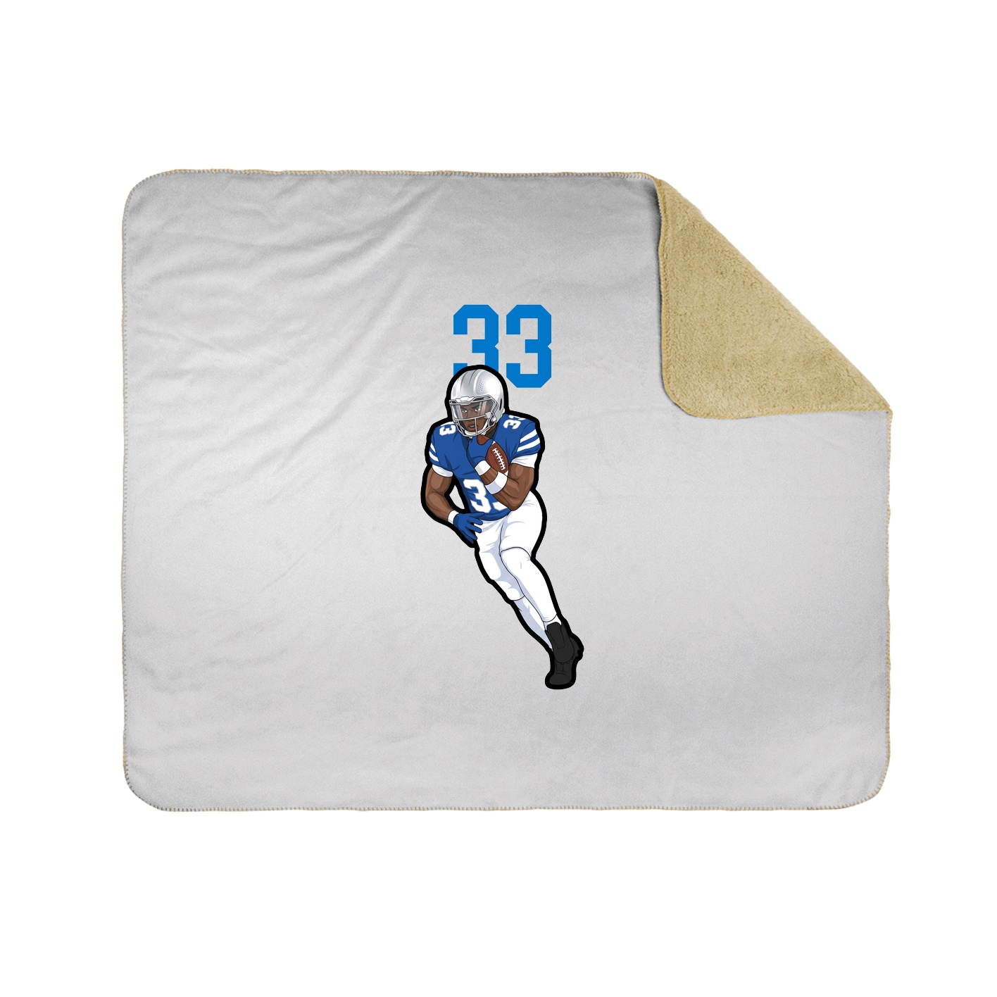 Throw Blanket — Number Top in White