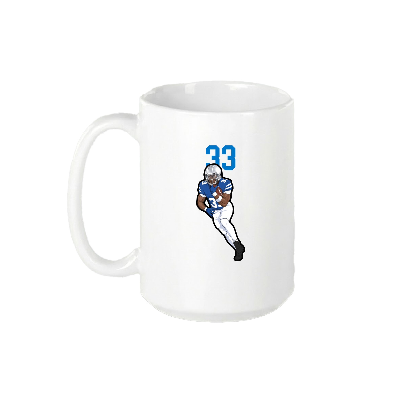 15oz Coffee Mug — Number Top in White