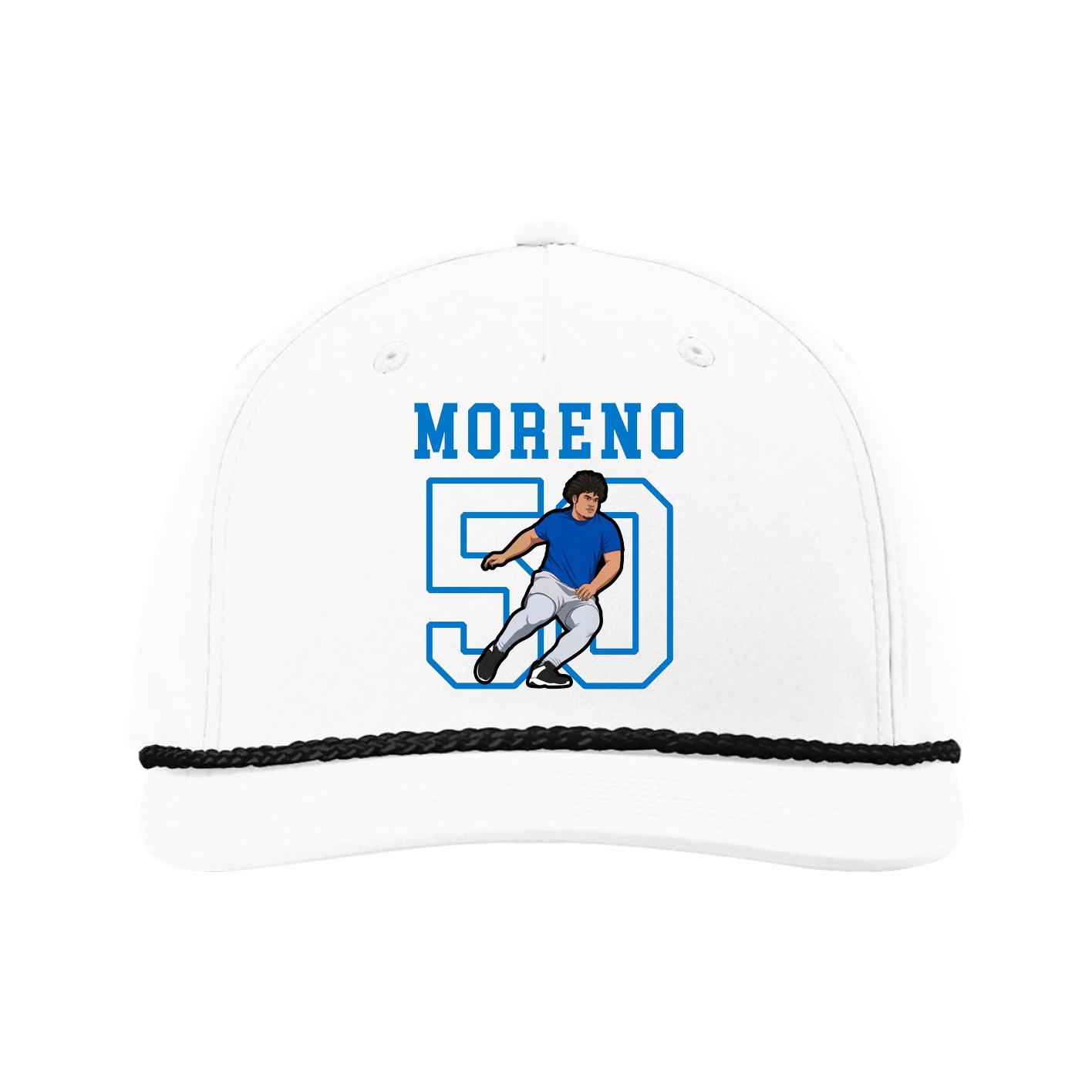 Five-Panel Classic Rope Cap — Shirsey in White