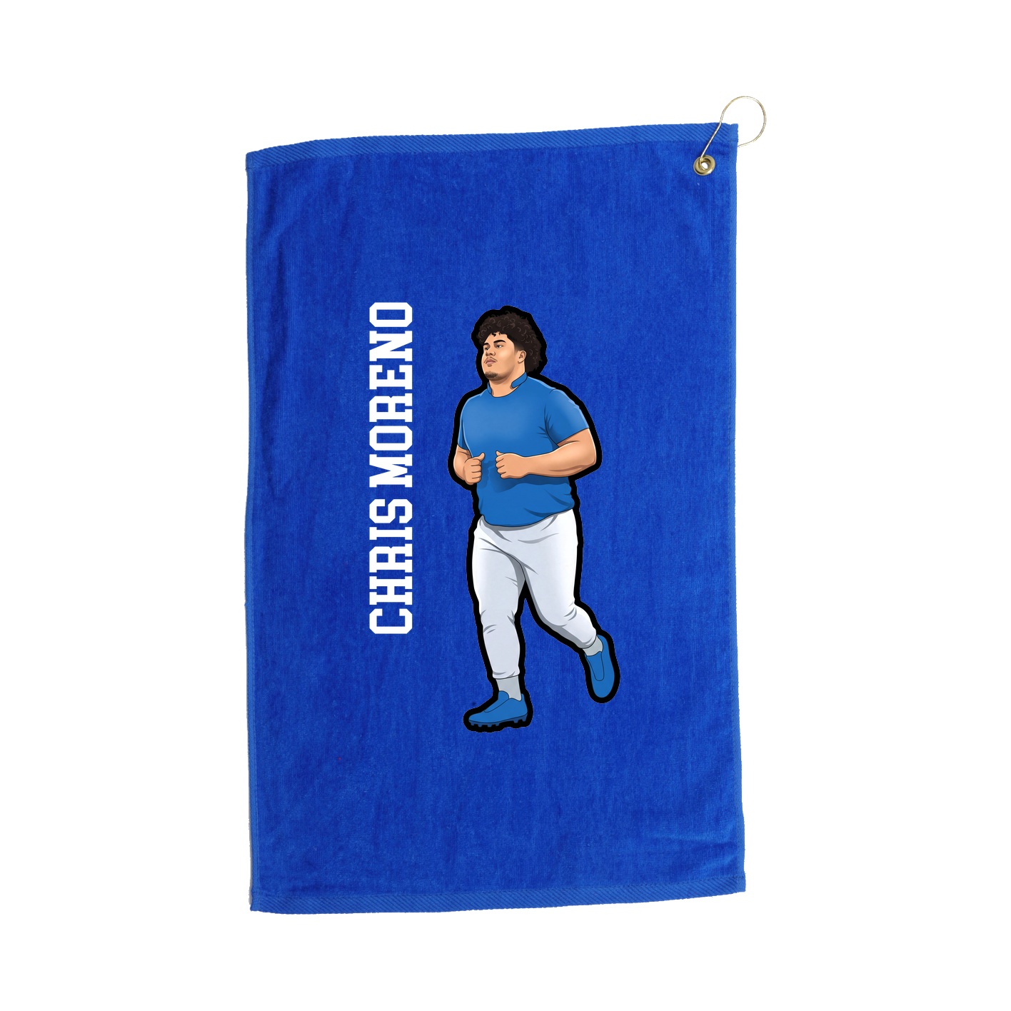 Golf Towel — Name Vertical in Royal