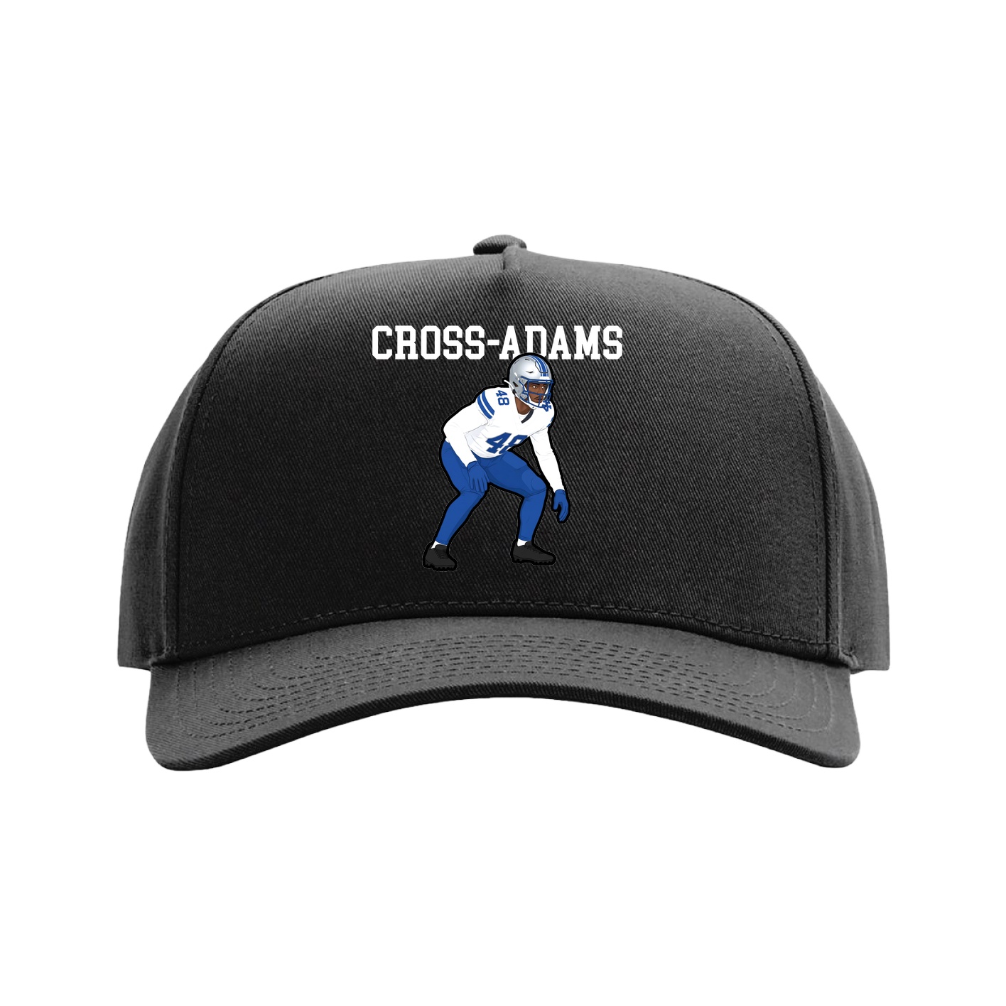Full Fabric Five-Panel Champ Cap — Shirsey in Black
