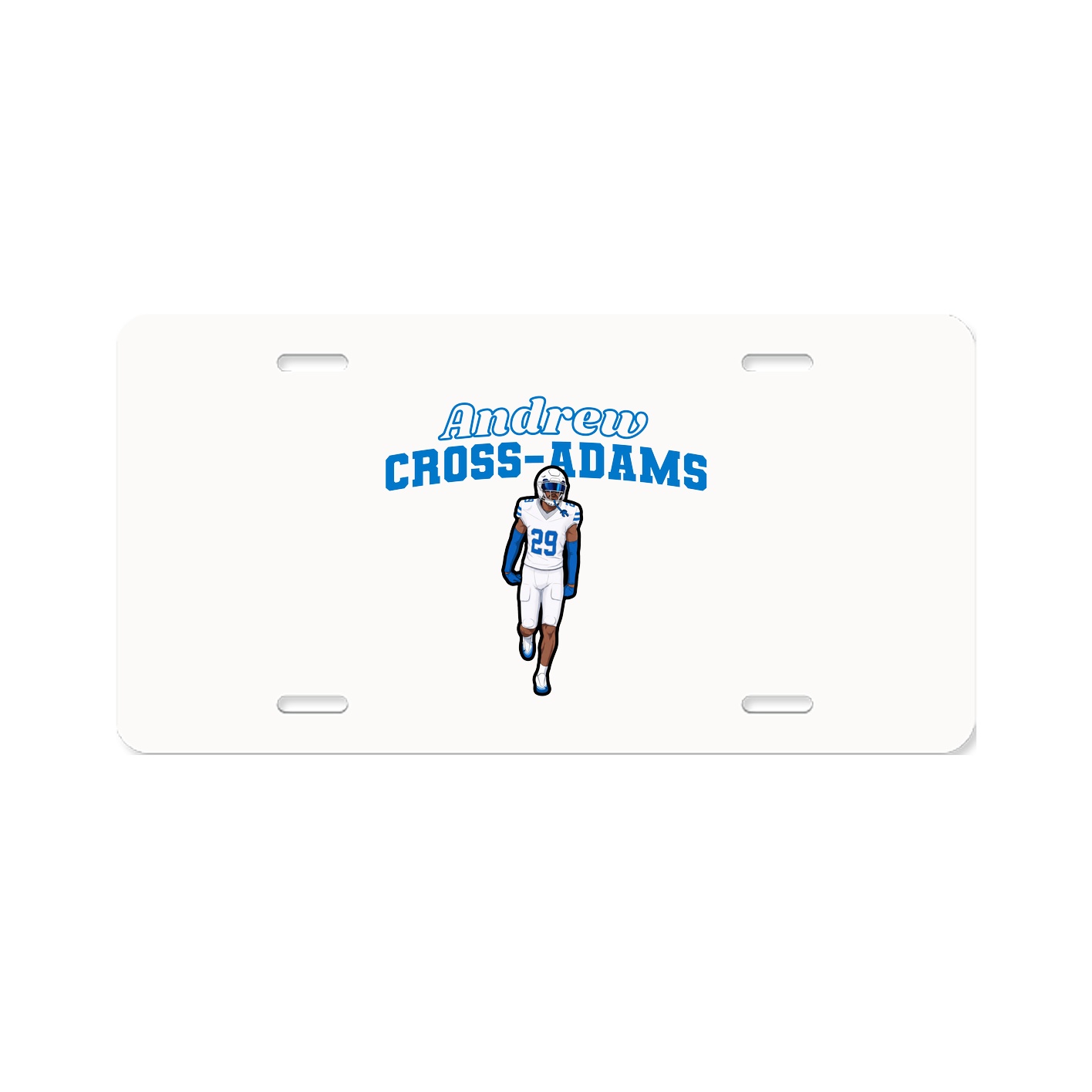 License Plate — Name Arch in Classic