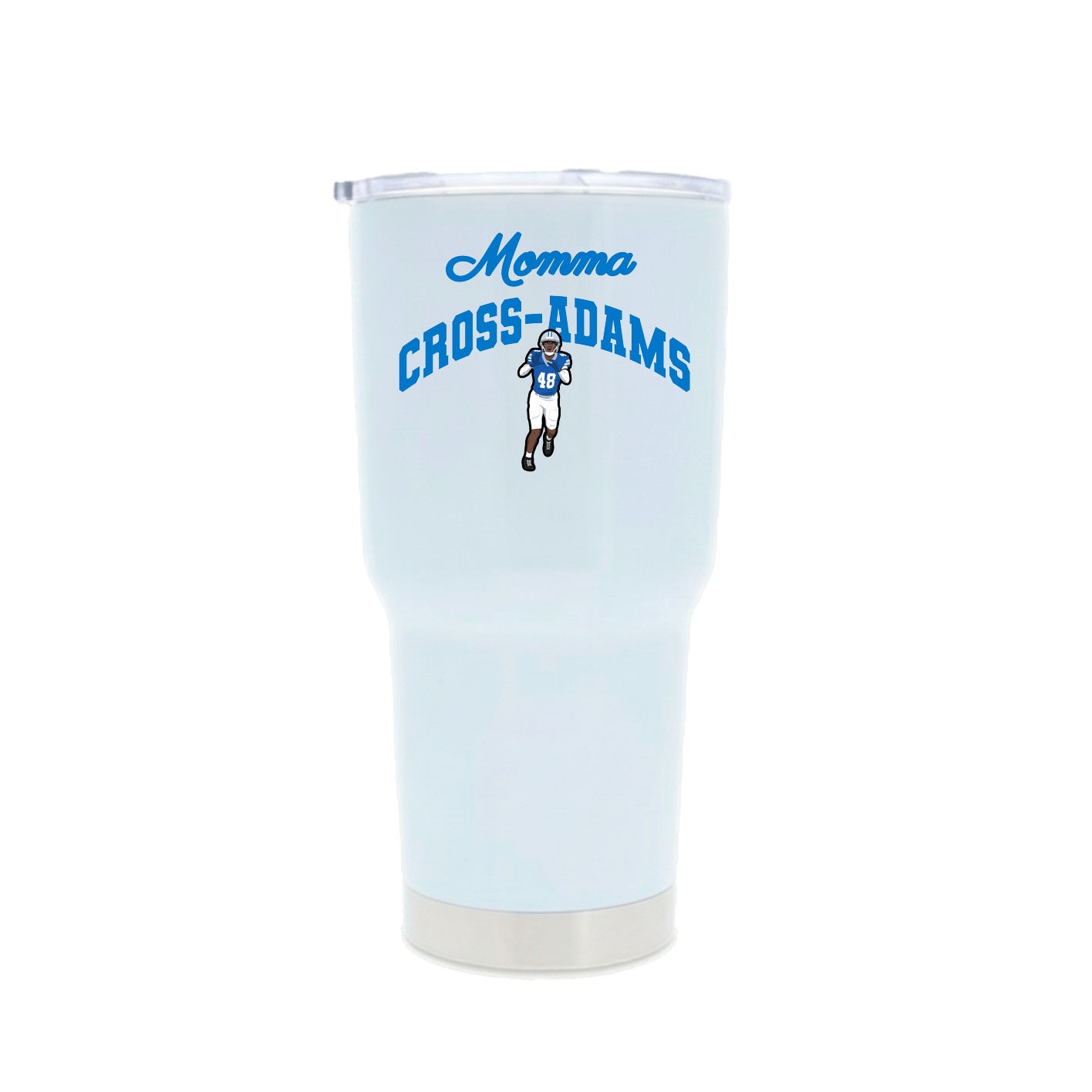 30oz Stainless Steel Tumbler — Mothers Day Arch in White