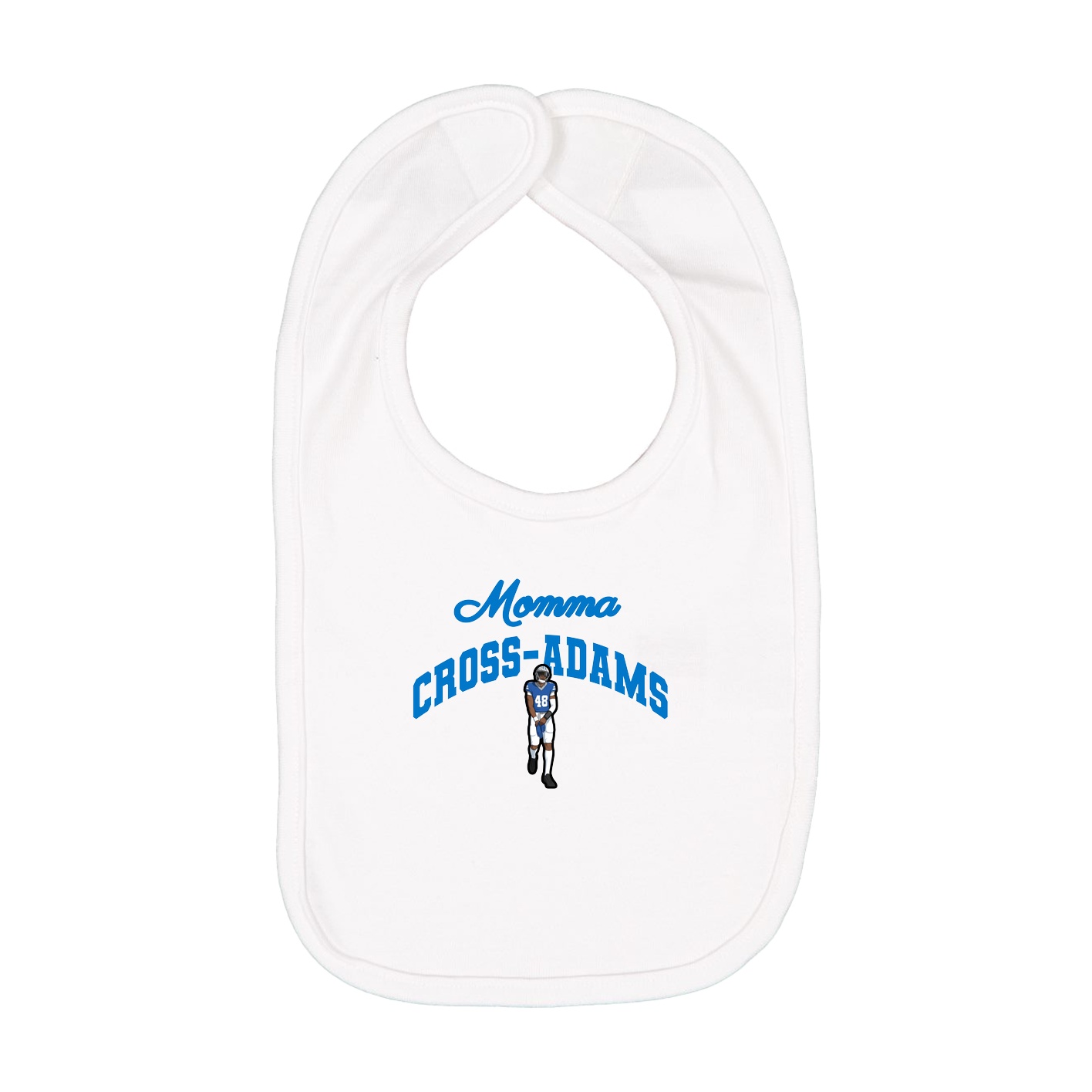 Infant Bib — Mothers Day Arch in White