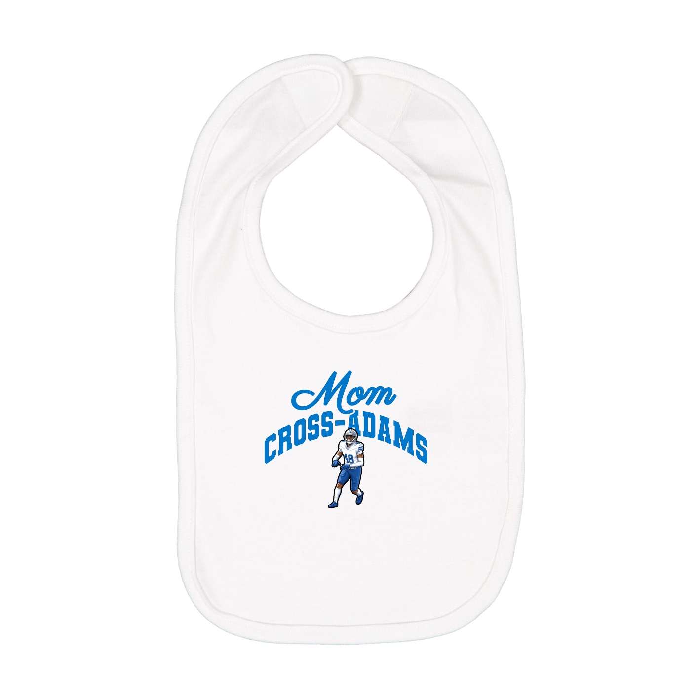 Infant Bib — Mothers Day Arch in White