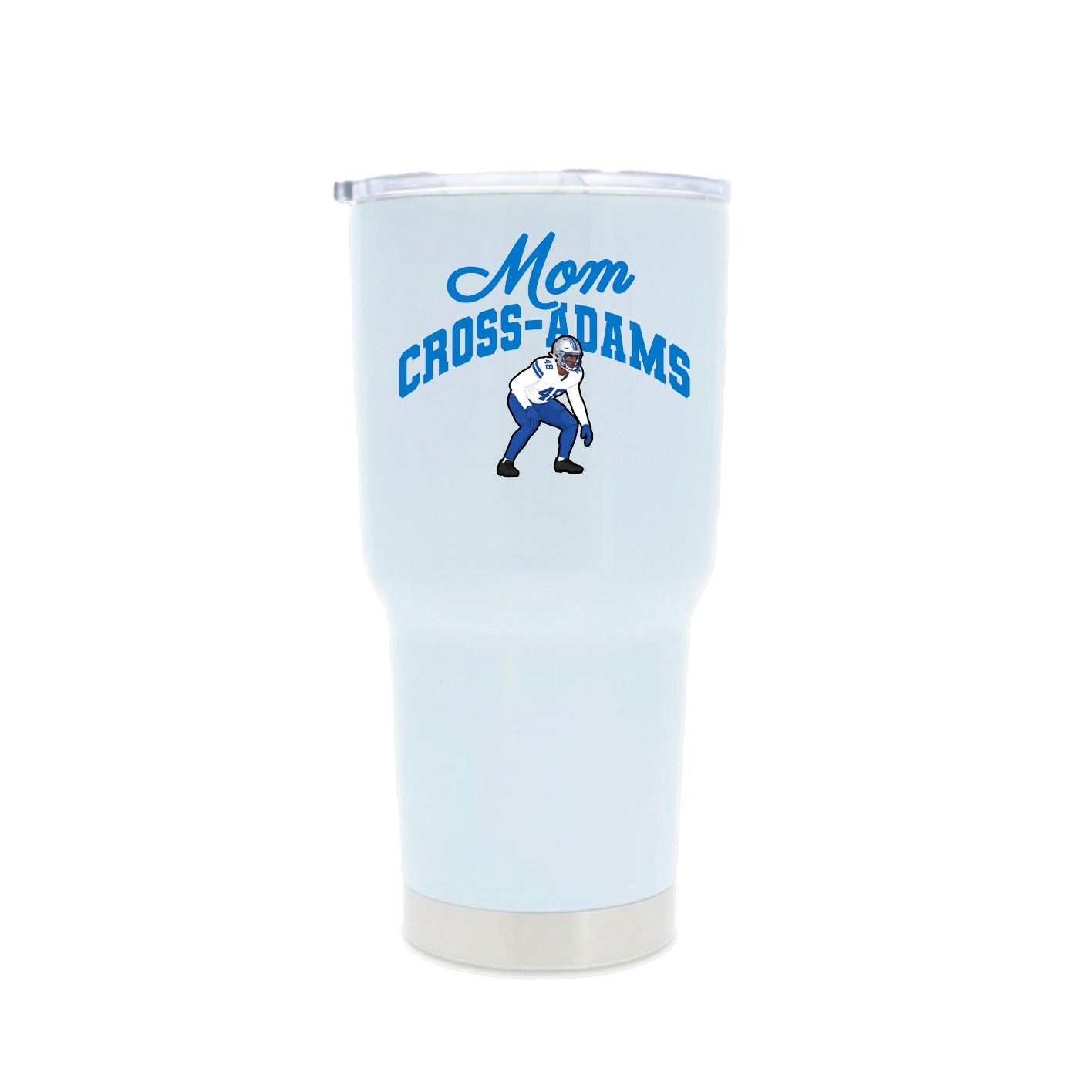 30oz Stainless Steel Tumbler — Mothers Day Arch in White