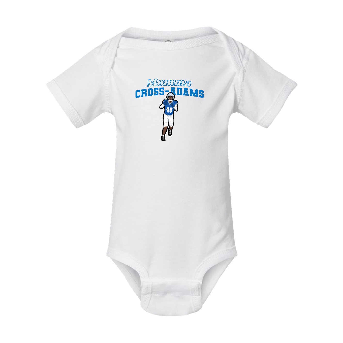 Baby Onesie — Mothers Day Block in White