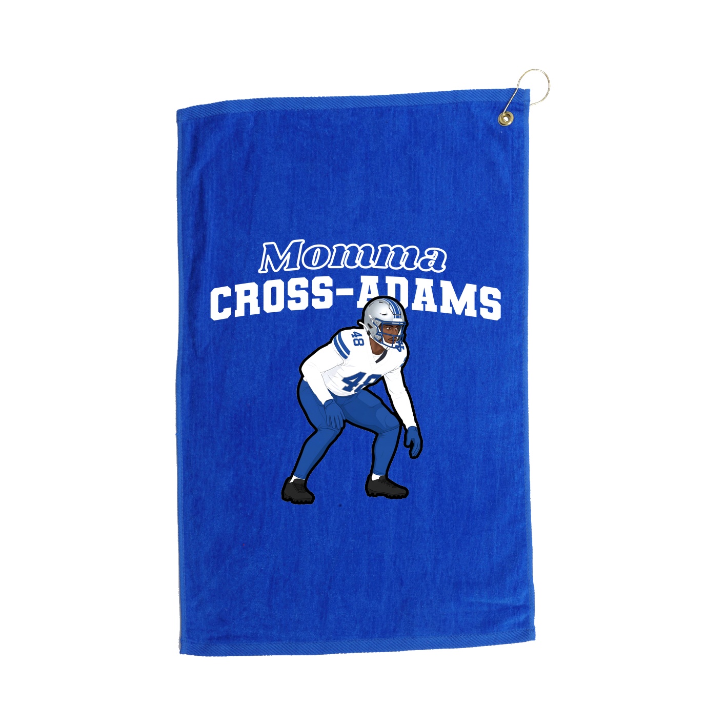 Golf Towel — Mothers Day Block in Royal