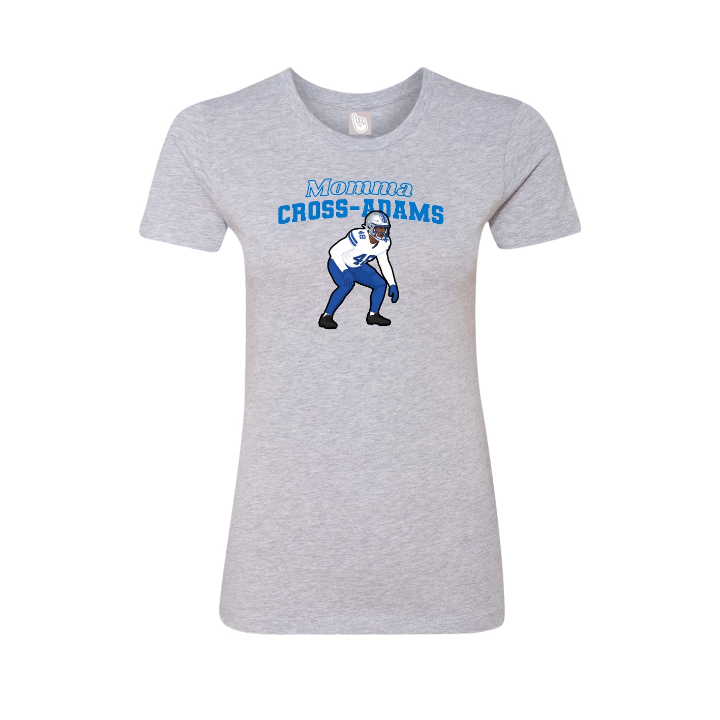 Womens Tee — Mothers Day Block in Grey