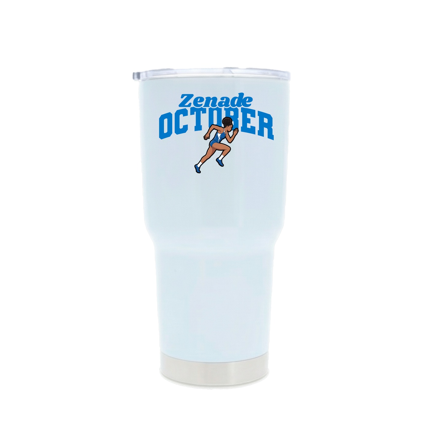 30oz Stainless Steel Tumbler — Signature Arch in White