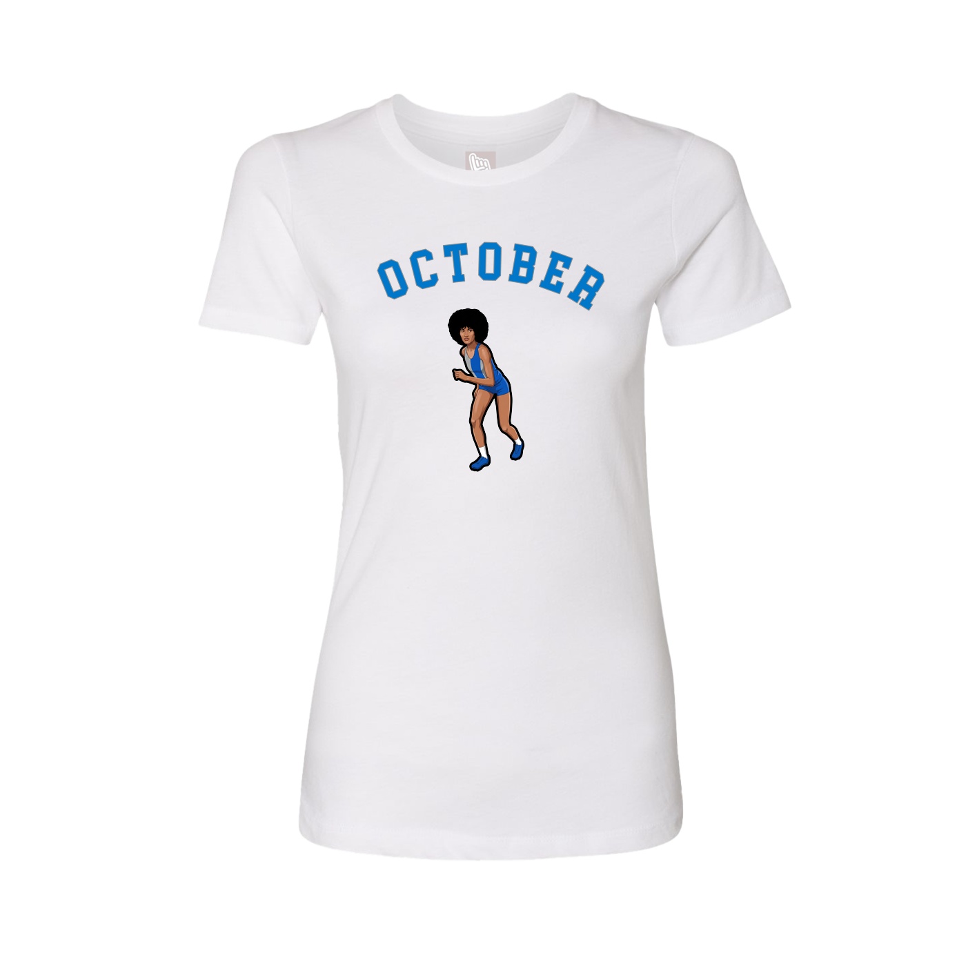 Fitted Women's Tee — Shirsey Arch in White