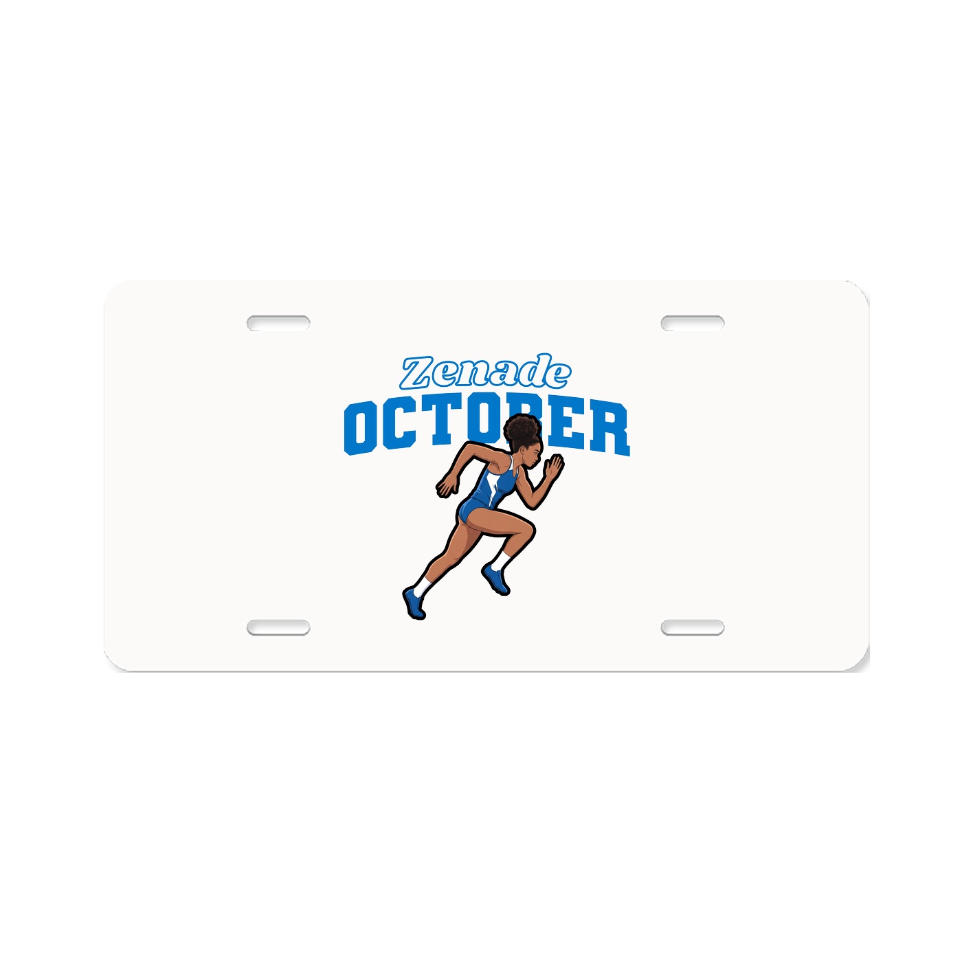 License Plate — Name Arch in Classic