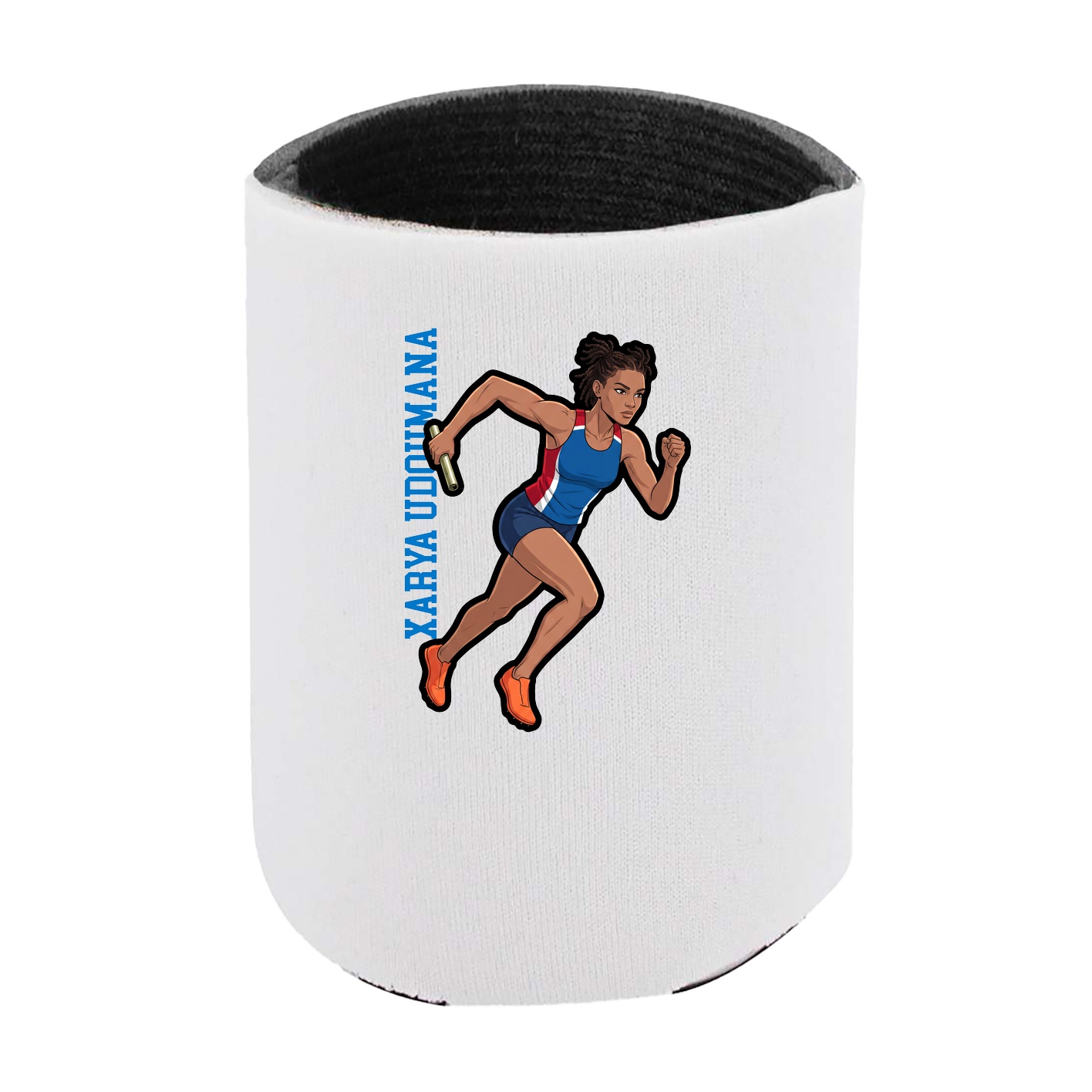 Can Holder — Name Vertical in White