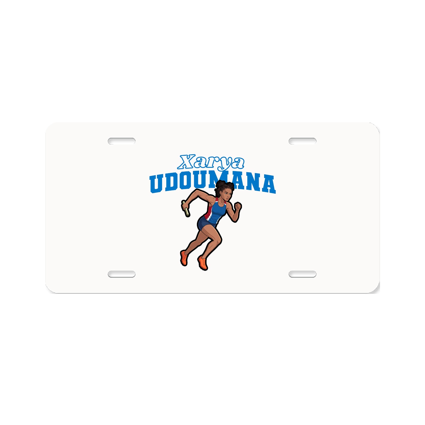 License Plate — Name Arch in Classic