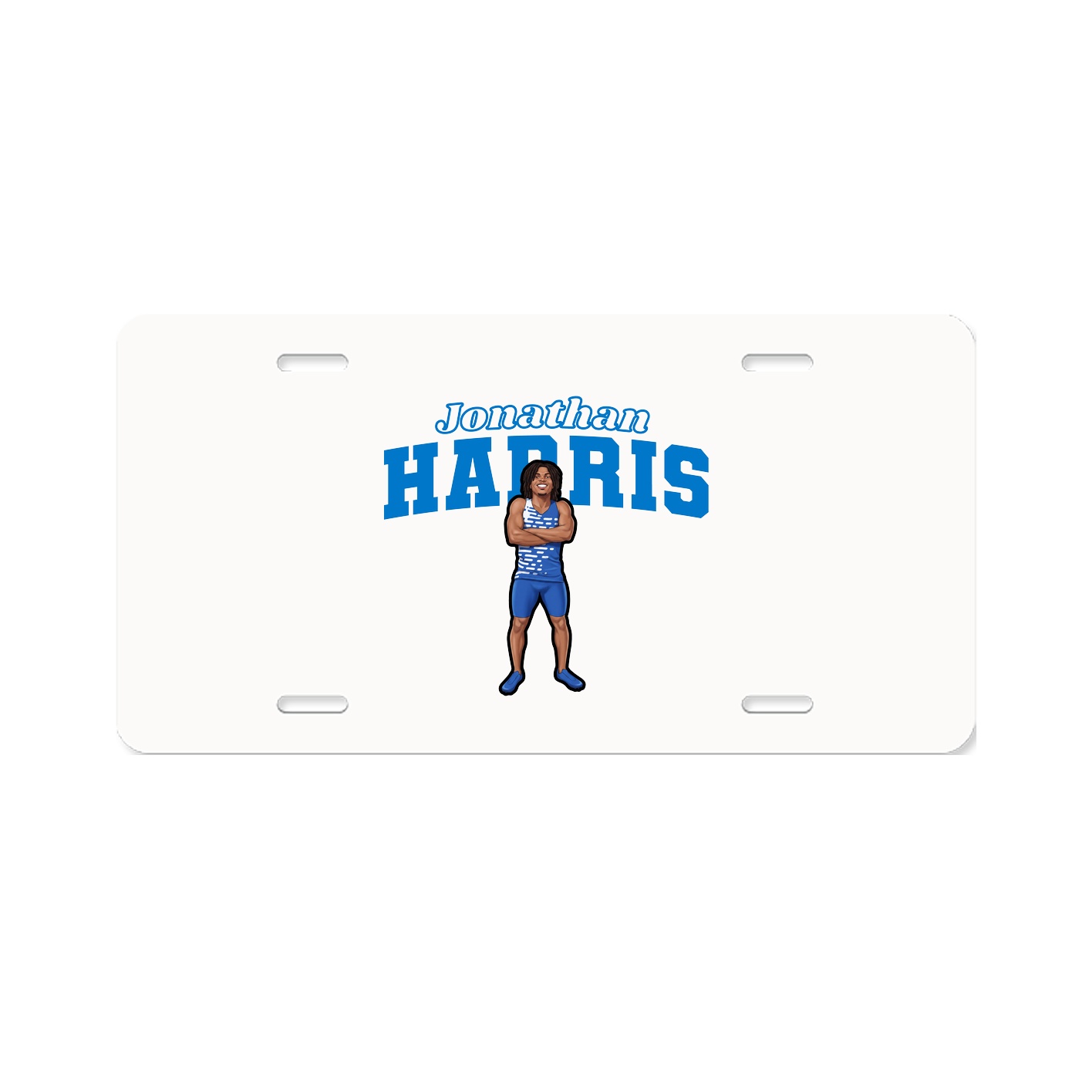 License Plate — Name Arch in Classic