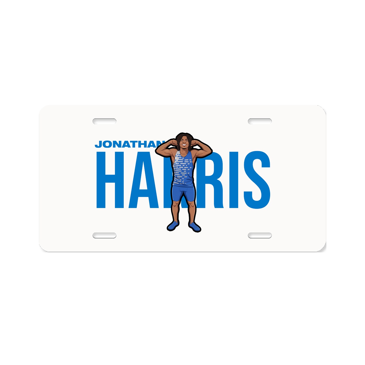 License Plate — Player Name in Classic