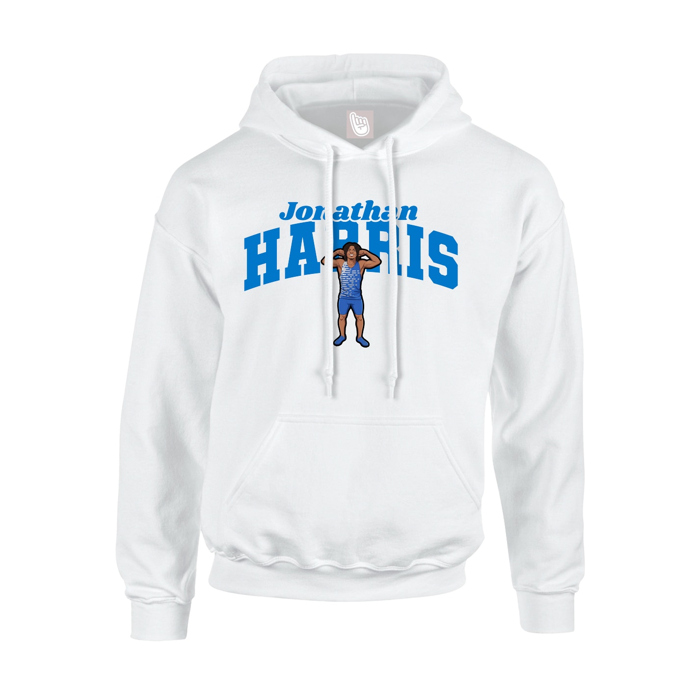 Hoodie — Signature Arch in White