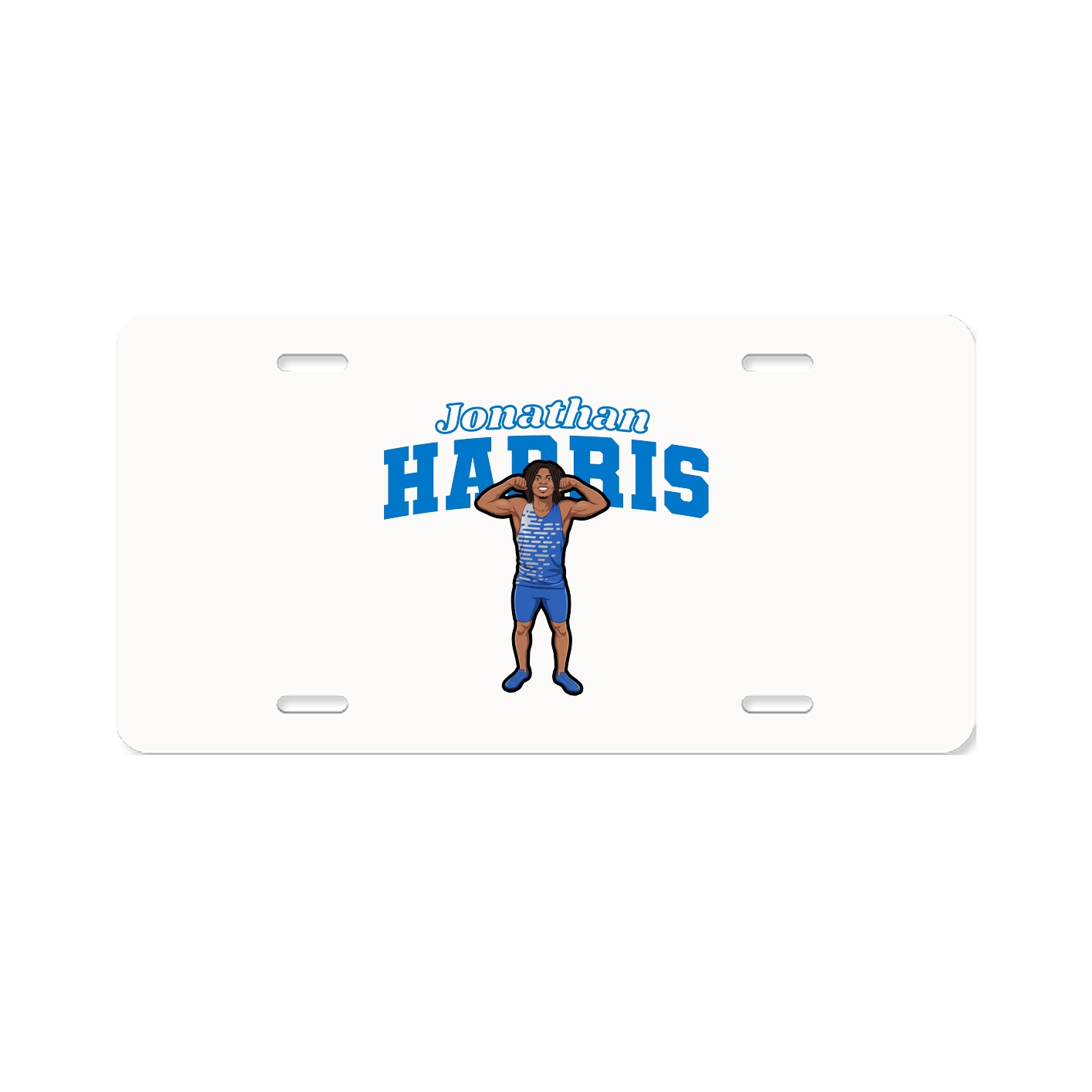 License Plate — Name Arch in Classic