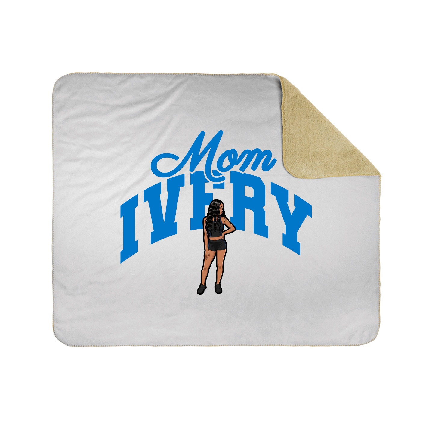 Throw Blanket — Mothers Day Arch in White
