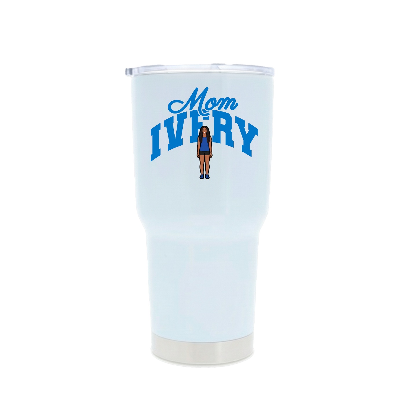 30oz Stainless Steel Tumbler — Mothers Day Arch in White